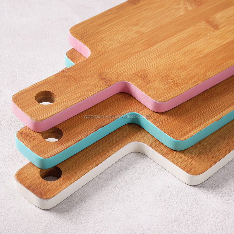 Woodsun Kitchen Party Bamboo Silicone Cutting Serving Board