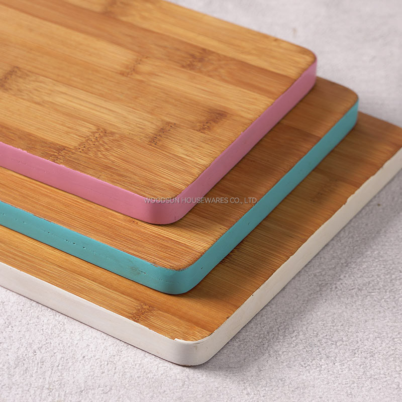Woodsun Kitchen Party Bamboo Silicone Cutting Serving Board