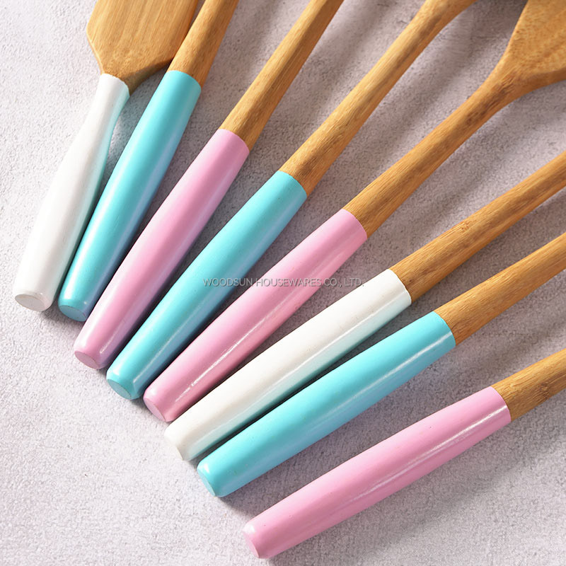 Woodsun Custom Kitchen Accessories Cooking Tools Set Utensils Silicone Kitchen Utensils Sets Cooking Utensils