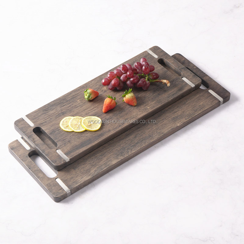 Woodsun Manufacturer Custom Wood Cutting Board Kitchen Serving Wooden Board Set