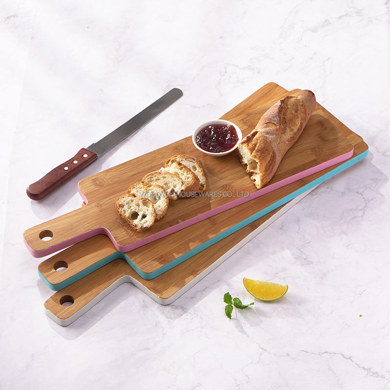 Woodsun Kitchen Party Bamboo Silicone Cutting Serving Board