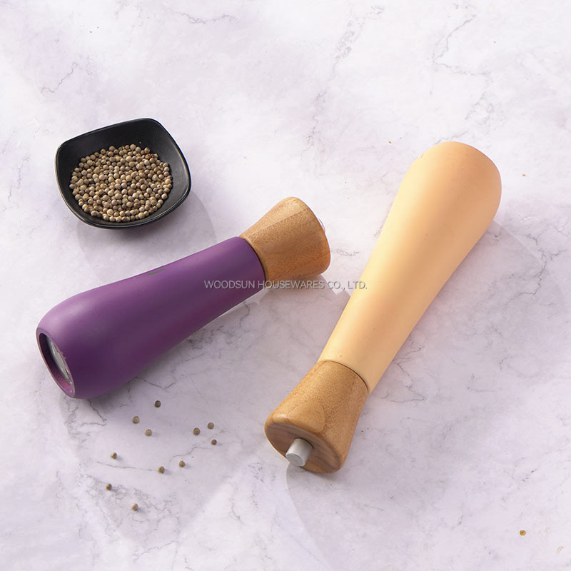 Woodsun Eco Friendly Bamboo Manual Salt Pepper Mills