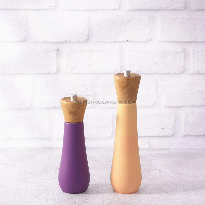 Woodsun Eco Friendly Bamboo Manual Salt Pepper Mills