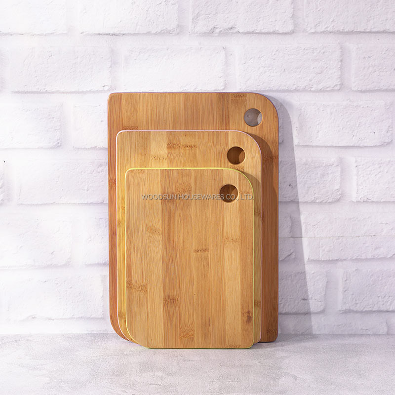 Woodsun Factory Bamboo Cutting Board with Color Edge Chopping Board Bamboo