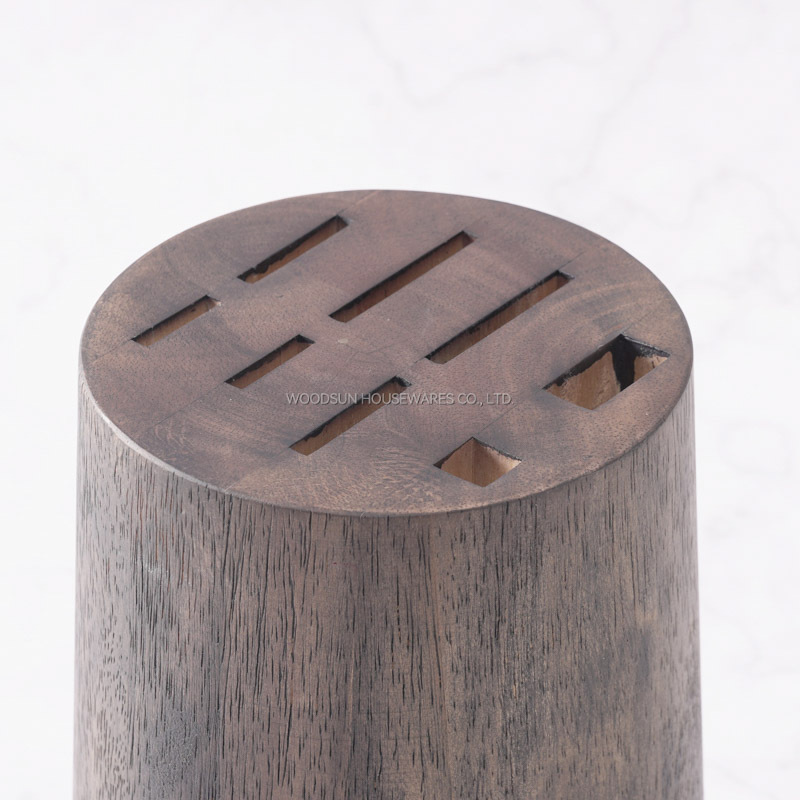 WoodSun Manufacturer Wholesale Wooden Kitchen Chef Knife Block Holder Wood