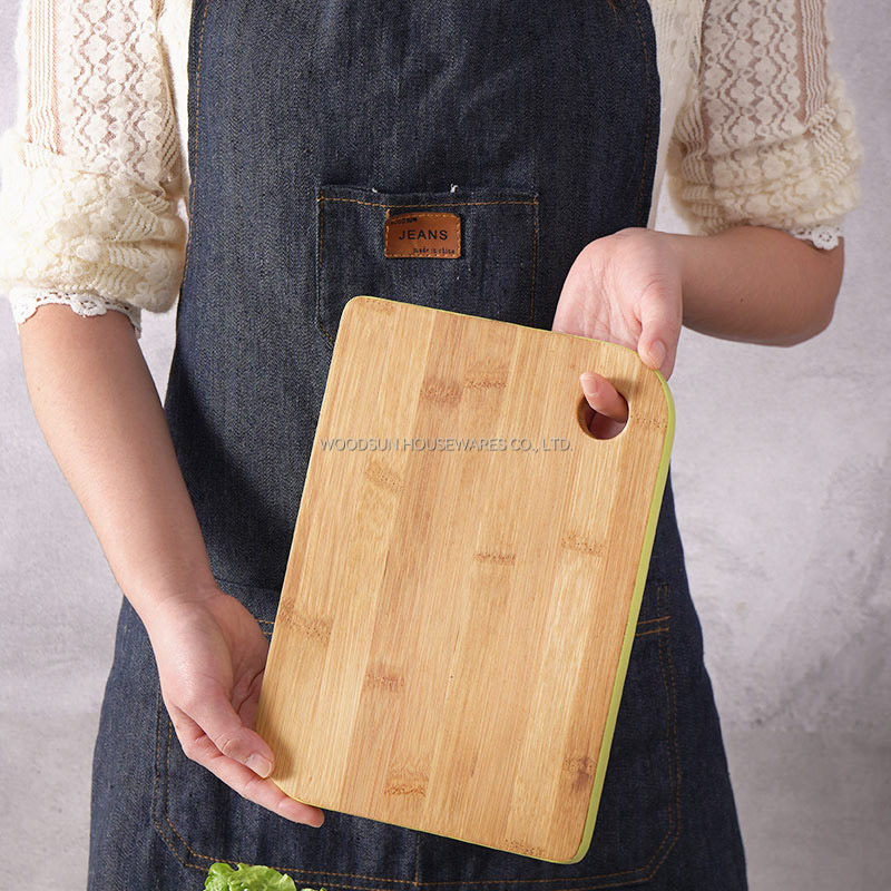 Woodsun Factory Bamboo Cutting Board with Color Edge Chopping Board Bamboo