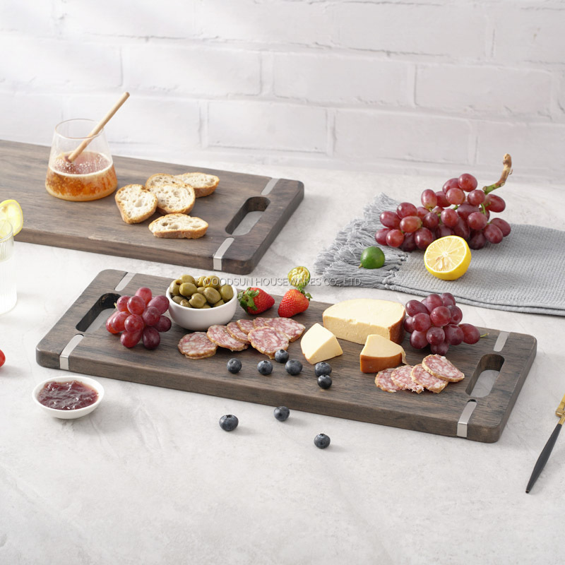 Woodsun Manufacturer Custom Wood Cutting Board Kitchen Serving Wooden Board Set