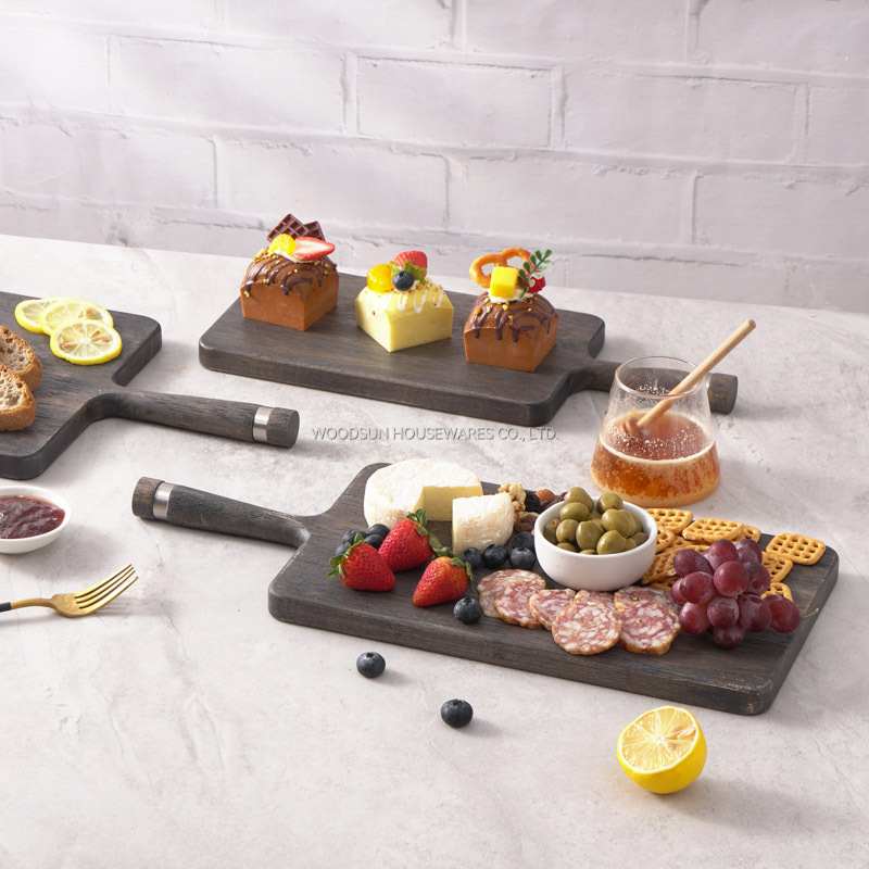 Woodsun Custom Manufacturer Long Paddle Serving Board Kitchen Cutting Board