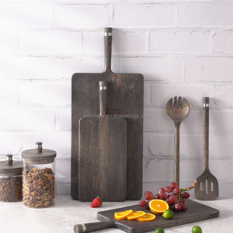 Woodsun Custom Manufacturer Long Paddle Serving Board Kitchen Cutting Board