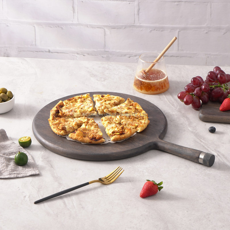 Woodsun Long Serving Wooden Pizza Boards For Serving Food Kitchen Cutting Board