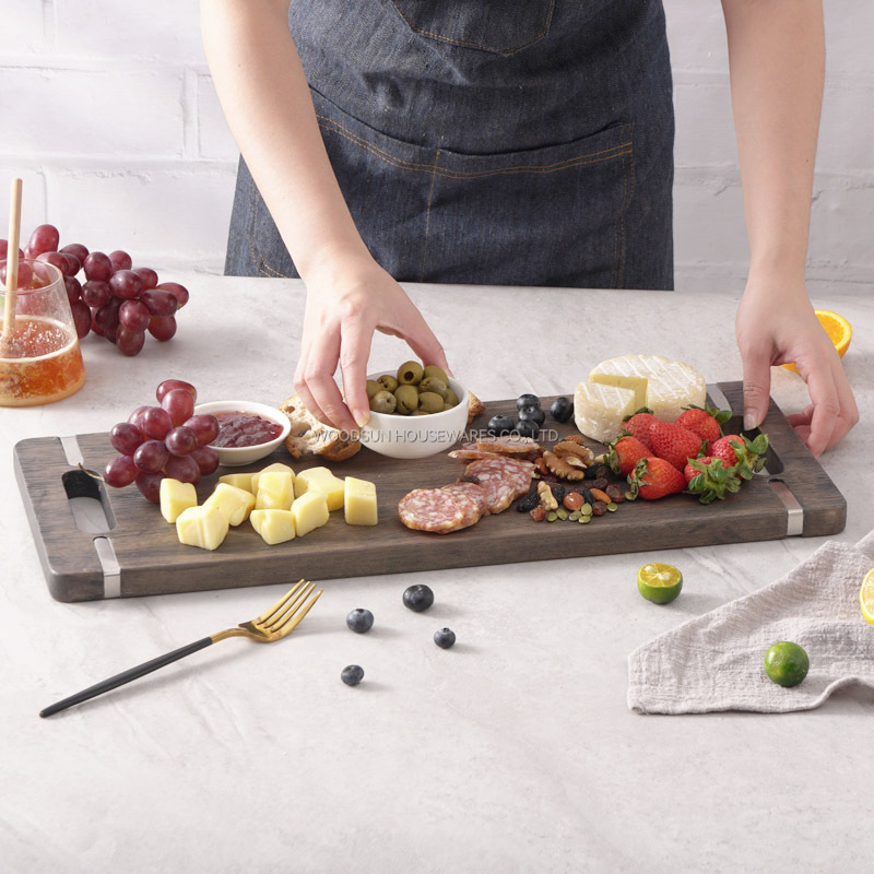 Woodsun Manufacturer Custom Wood Cutting Board Kitchen Serving Wooden Board Set