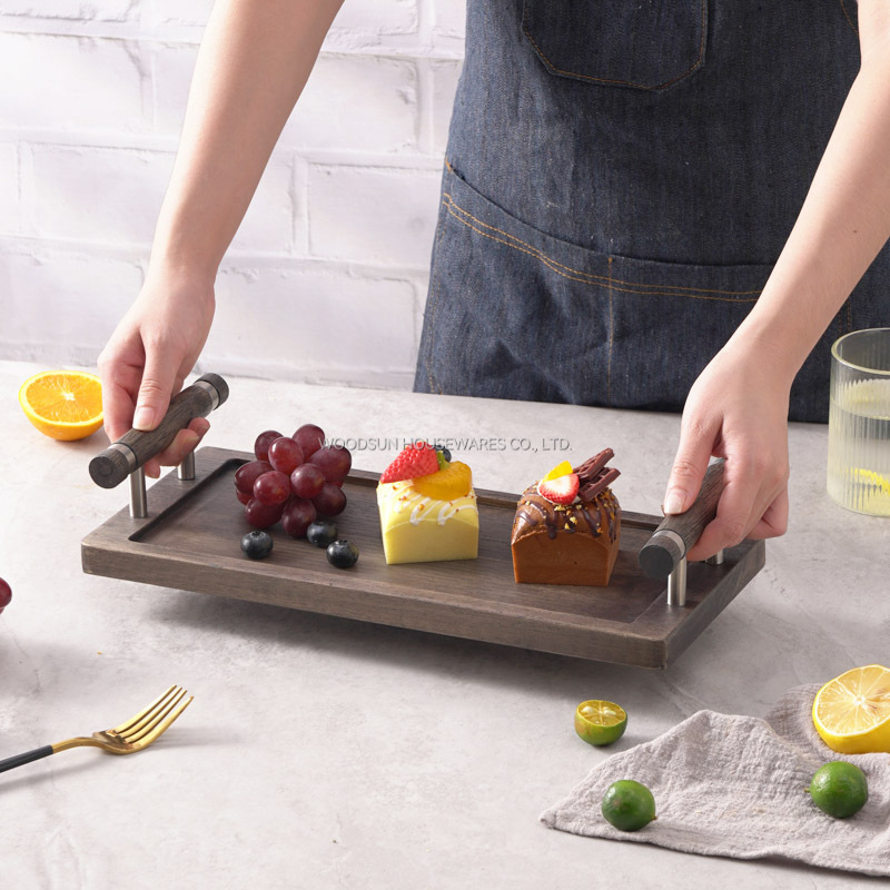 Woodsun Serving Plate Custom Serving Tray Decorate For Hotel Restaurant Commercial 2025