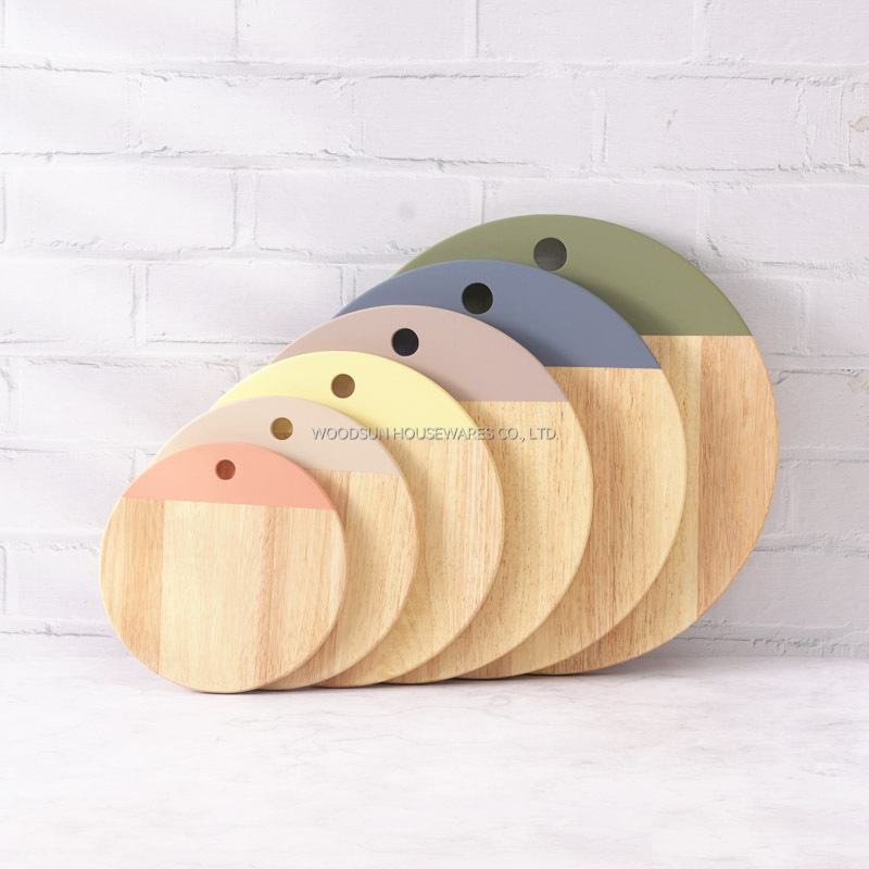 Woodsun Wooden Pizza Board Chopping Blocks Serving Cutting Board
