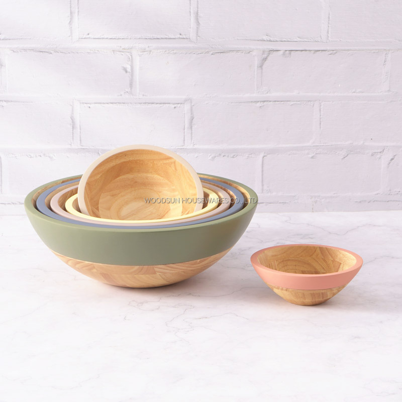 Woodsun Kitchen Accessories Wooden Mini Salad Bowls Custom Salad Bowl Manufacturer