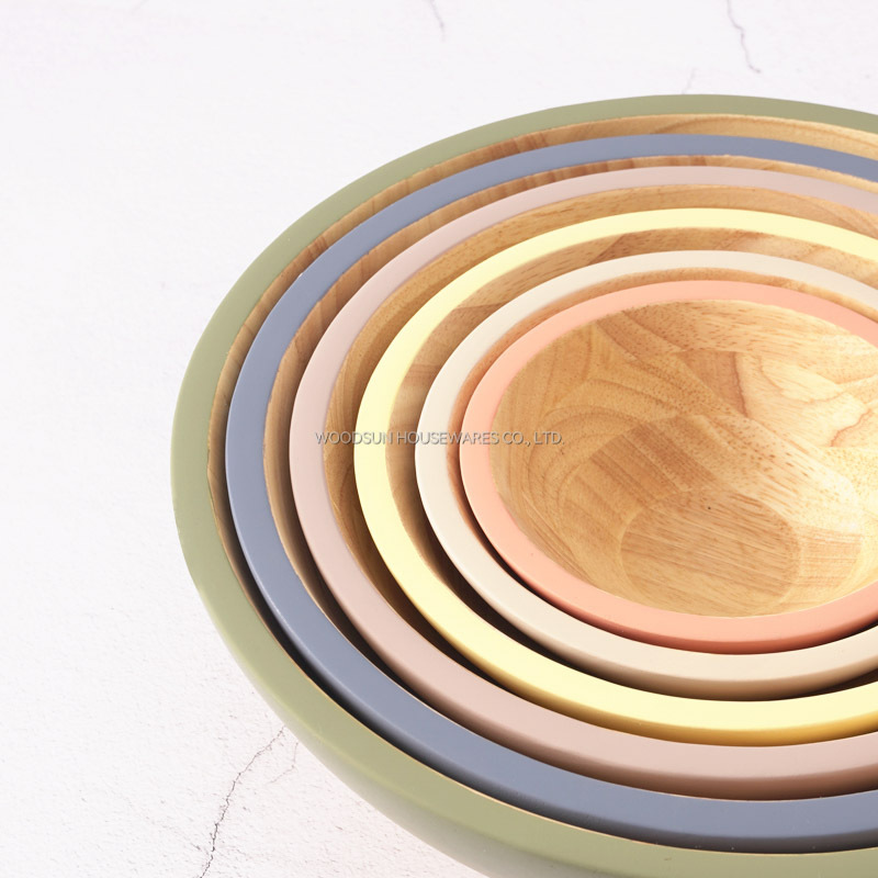 Woodsun Kitchen Accessories Wooden Mini Salad Bowls Custom Salad Bowl Manufacturer
