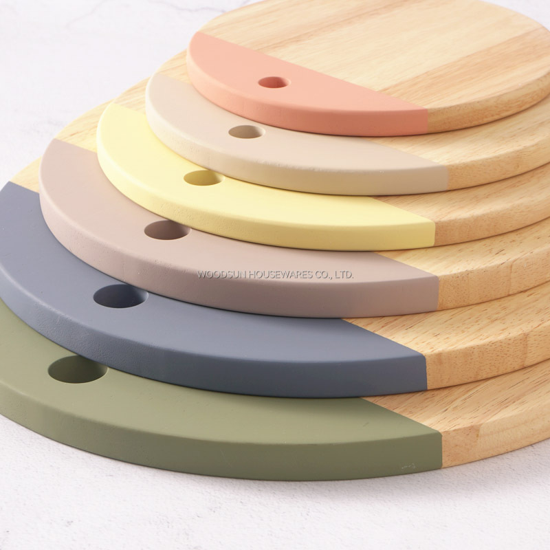 Woodsun Wooden Pizza Board Chopping Blocks Serving Cutting Board
