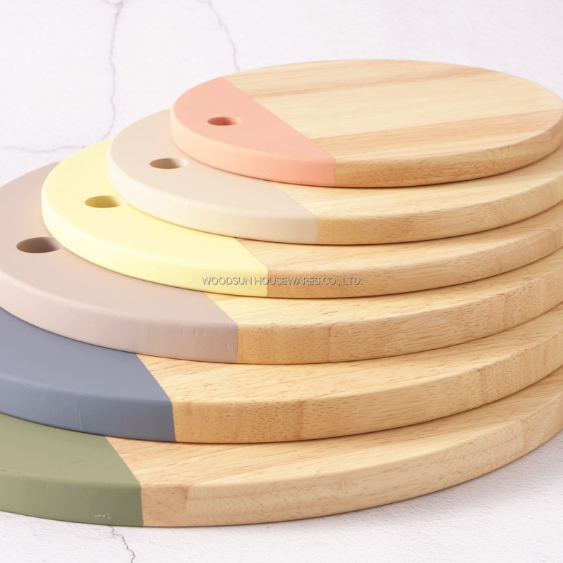 Woodsun Wooden Pizza Board Chopping Blocks Serving Cutting Board