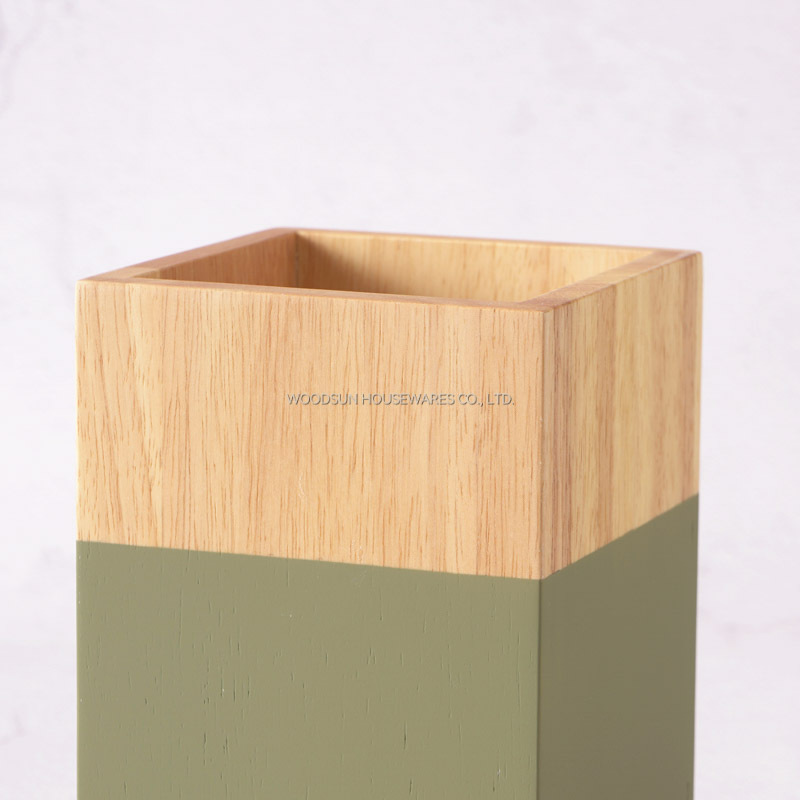 Woodsun Wooden Utensil Storage Holder For Kitchen