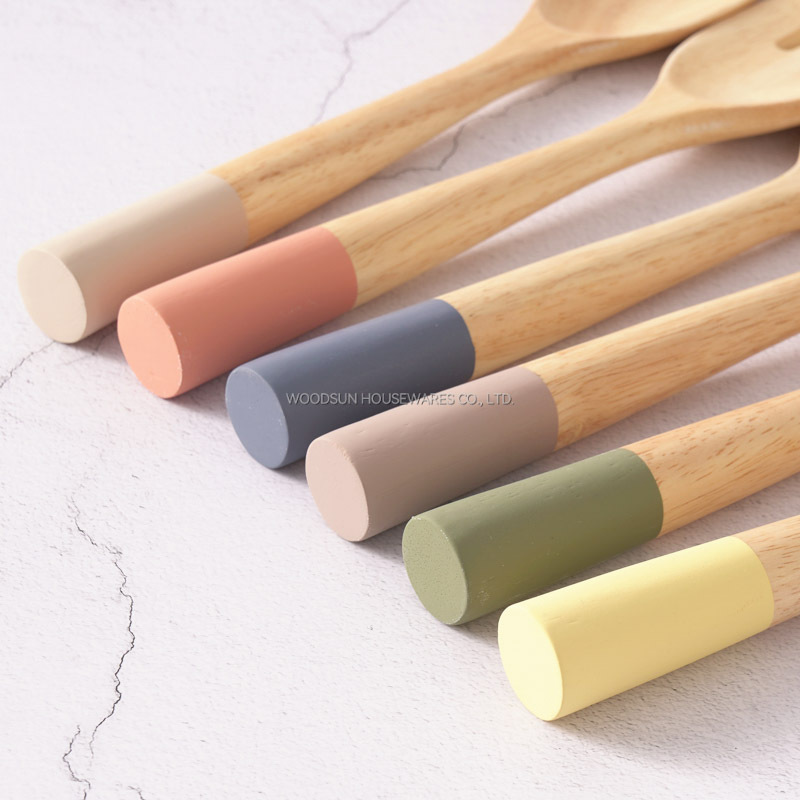 WOODSUN Manufacturer Kitchenware Wooden Utensils Cutlery Tools For Cooking