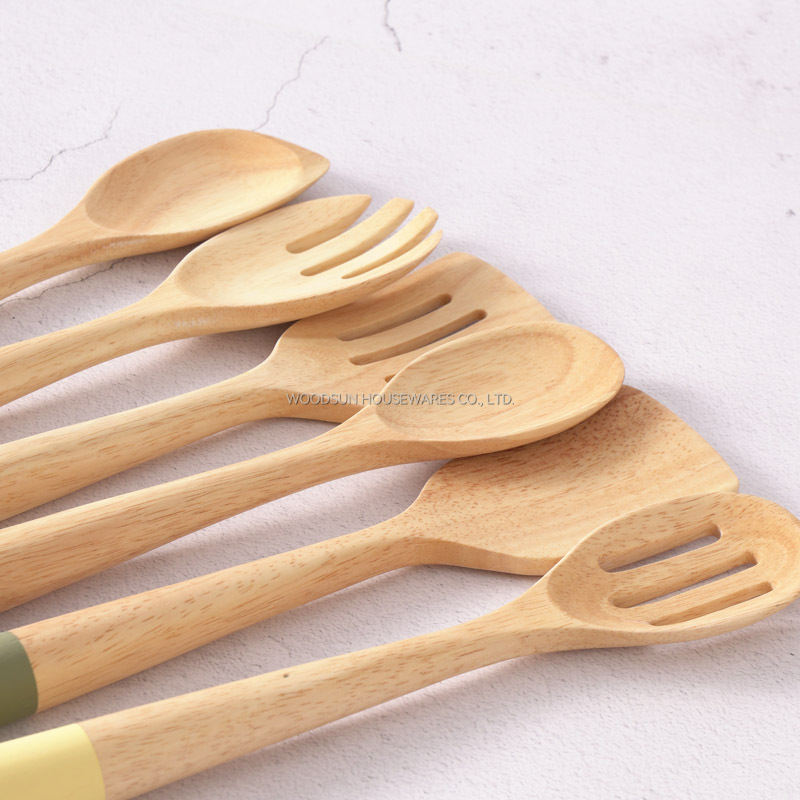 WOODSUN Manufacturer Kitchenware Wooden Utensils Cutlery Tools For Cooking