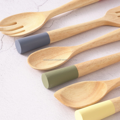 WOODSUN Manufacturer Kitchenware Wooden Utensils Cutlery Tools For Cooking