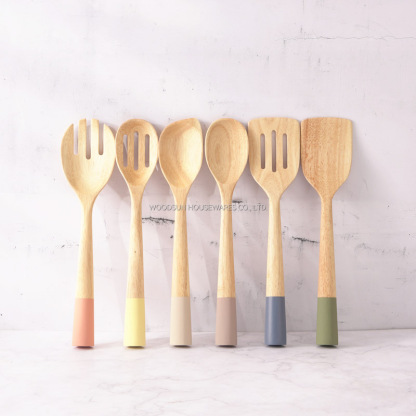 WOODSUN Manufacturer Kitchenware Wooden Utensils Cutlery Tools For Cooking