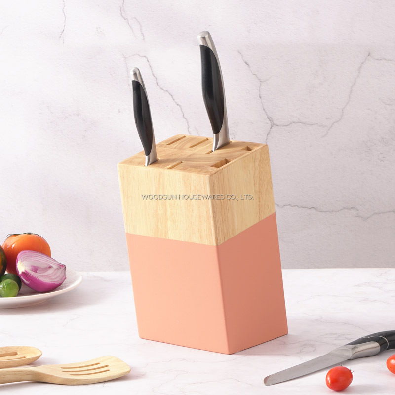 WoodSun Manufacturer Knife Block Wood Kitchen Knife Holder
