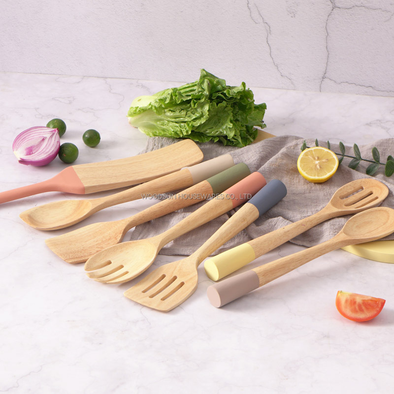 WOODSUN Manufacturer Kitchenware Wooden Utensils Cutlery Tools For Cooking
