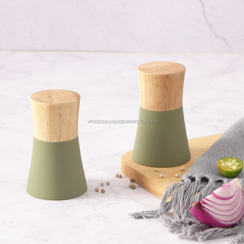 Woodsun Manufacturer Customized Decorative Salt And Pepper Shakers Spice Container
