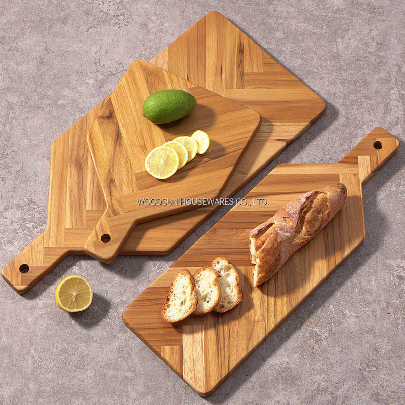 Woodsun Hotel Restaurant Acacia Dinning Serving Boards With Handle