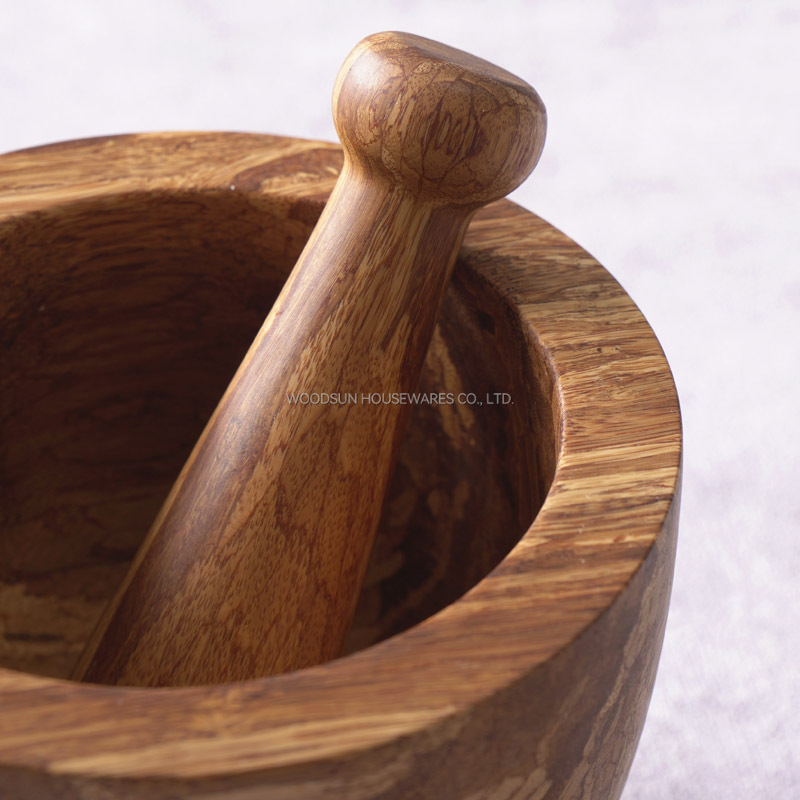 Woodsun Crush Bamboo Pestle And Mortar For Spice