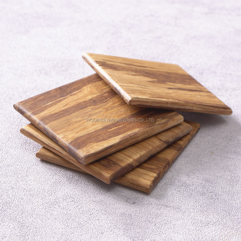 Woodsun 2025 Bamboo Drink Coasters Custom Manufacturer