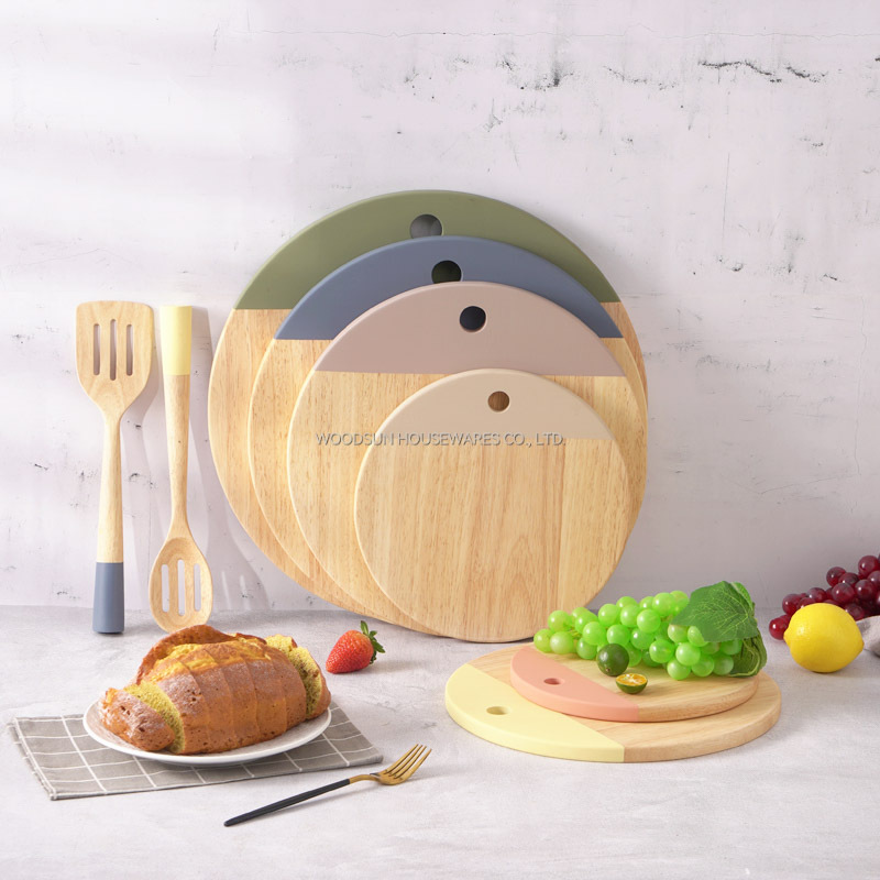 Woodsun Wooden Pizza Board Chopping Blocks Serving Cutting Board