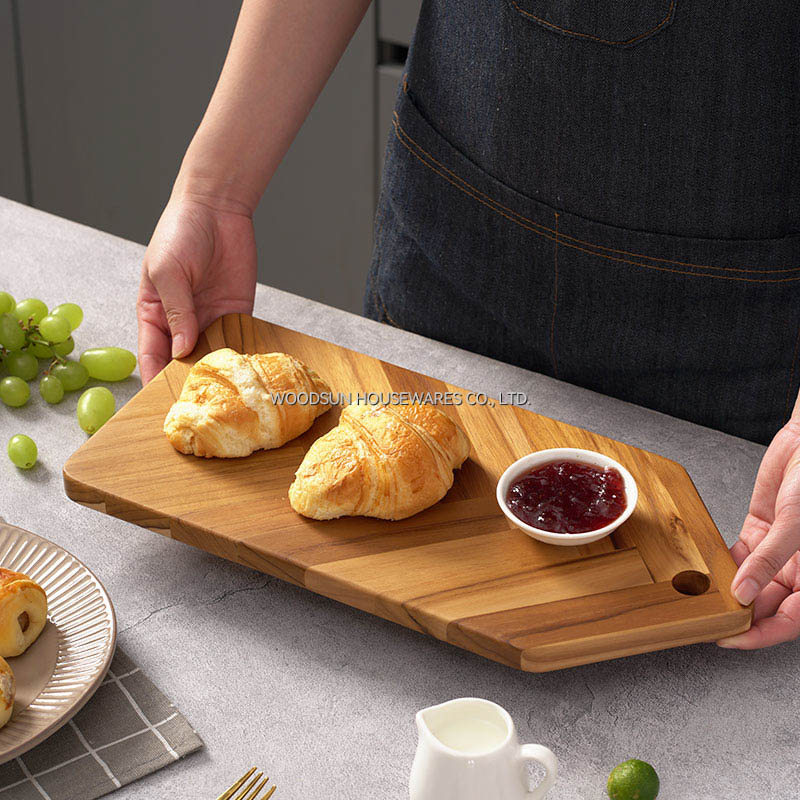 Woodsun Restaurant Hotel Custom Large Irregular Fruit Plate Serving Board