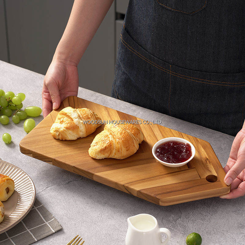 Woodsun Restaurant Hotel Custom Large Irregular Fruit Plate Serving Board