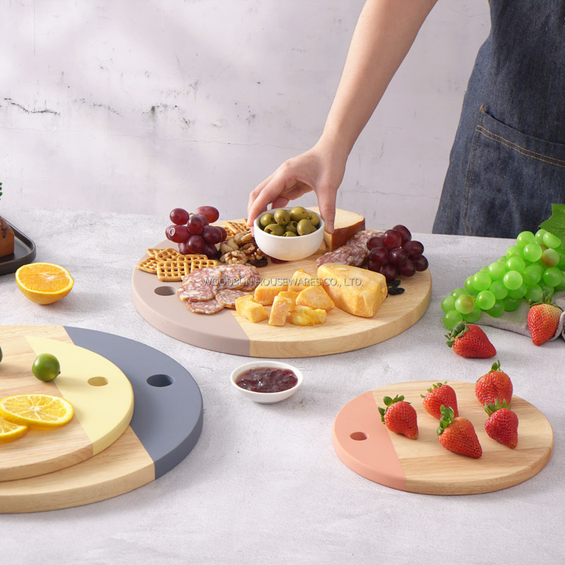 Woodsun Wooden Pizza Board Chopping Blocks Serving Cutting Board