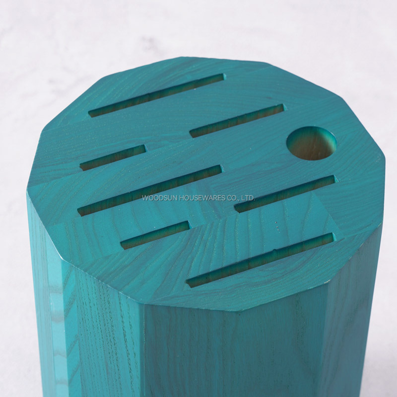 WoodSun Manufacturer Wholesale US Ash Wood Kitchen Chef Knife Block Holder