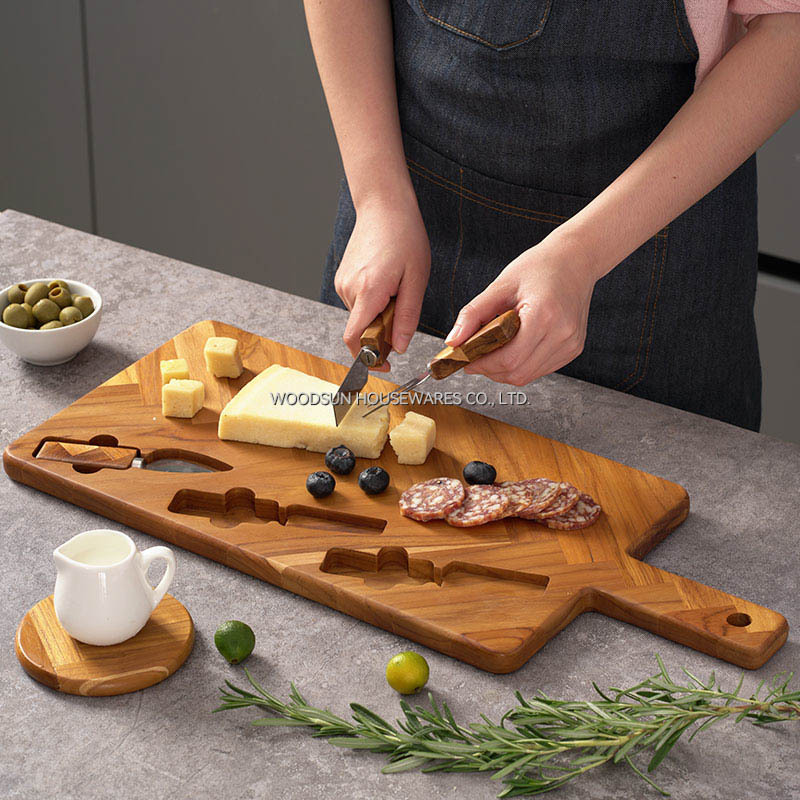 Woodsun Wooden Cheese Board Gifts Set