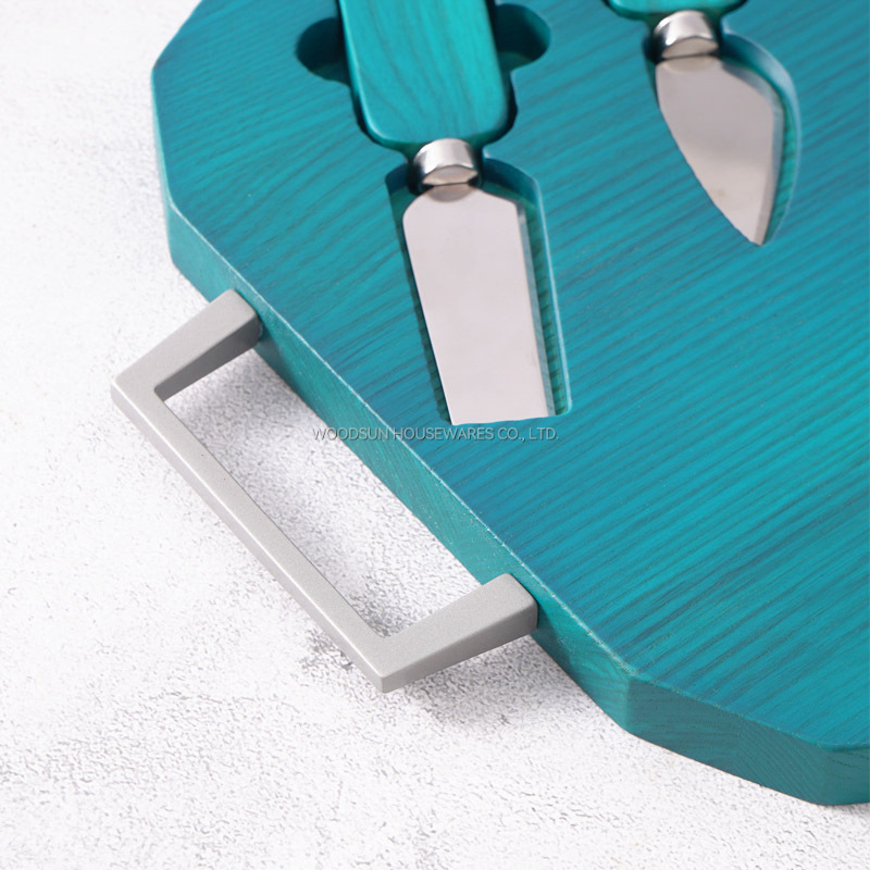 Woodsun Ash Wood Rectangle Cutting Cheese Board Custom Wood Charcuterie Boards Set