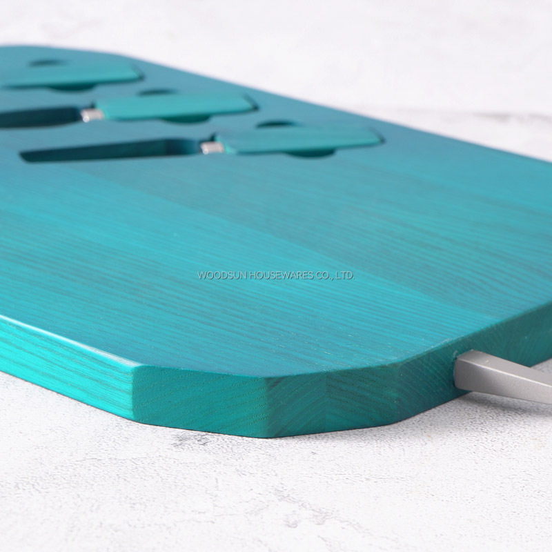 Woodsun Ash Wood Rectangle Cutting Cheese Board Custom Wood Charcuterie Boards Set