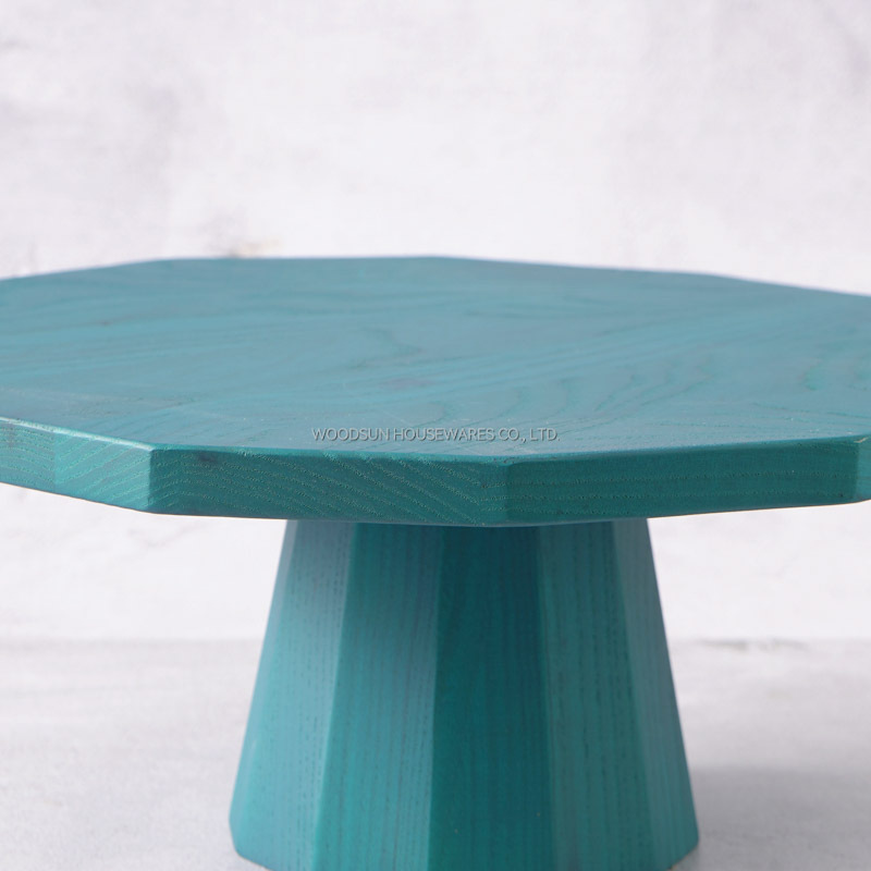 Woodsun Custom Snack Plate Wedding Wood Cake Plate Stand Manufacturer