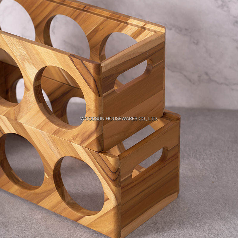 Woodsun Custom Wood Stackable Wine Wooden Racks