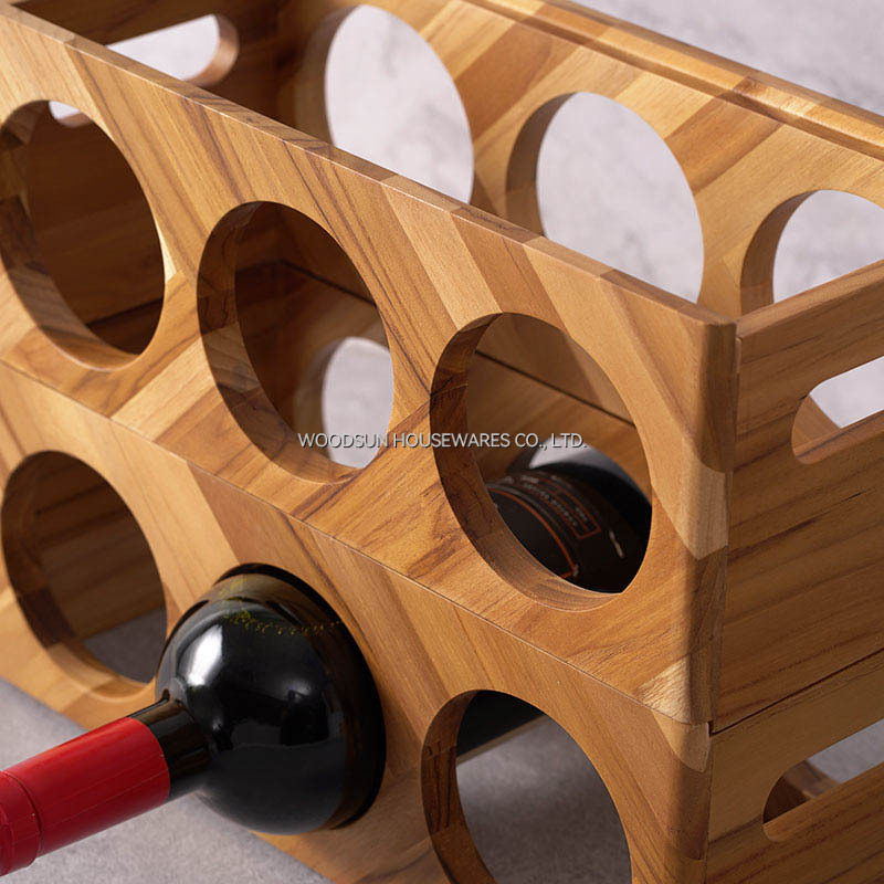 Woodsun Custom Wood Stackable Wine Wooden Racks