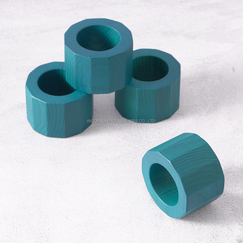 Woodsun Custom Manufacturer US Ash Wood Napkin Holder Set 2025 Napkin Ring