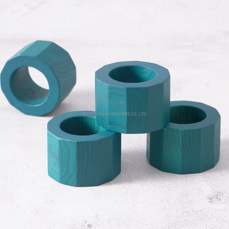 Woodsun Custom Manufacturer US Ash Wood Napkin Holder Set 2025 Napkin Ring