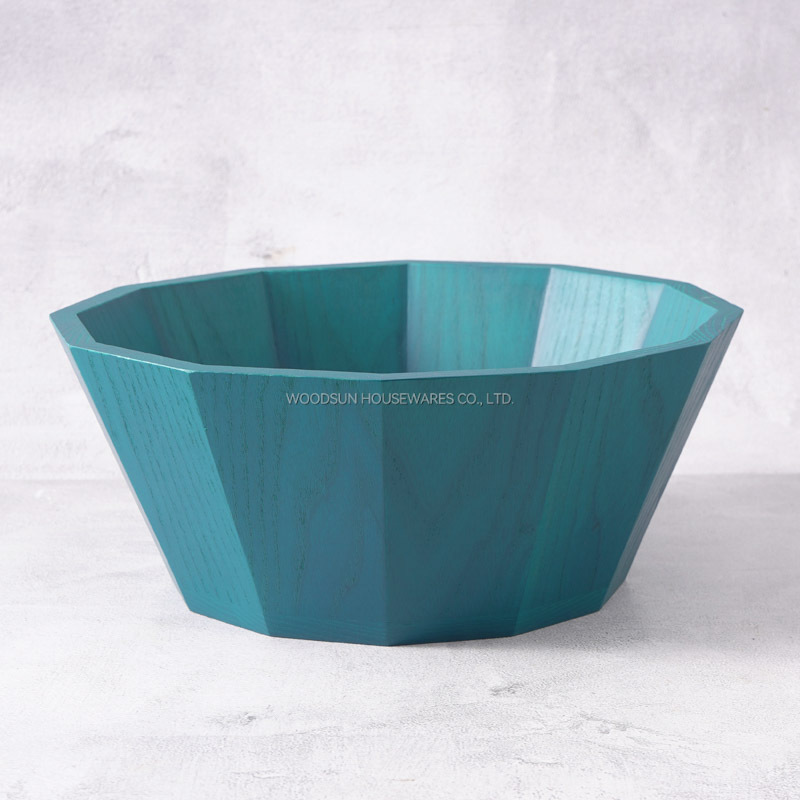 Woodsun Professional Supplier US Ash Wood Plates Food Wooden Serving Bowl