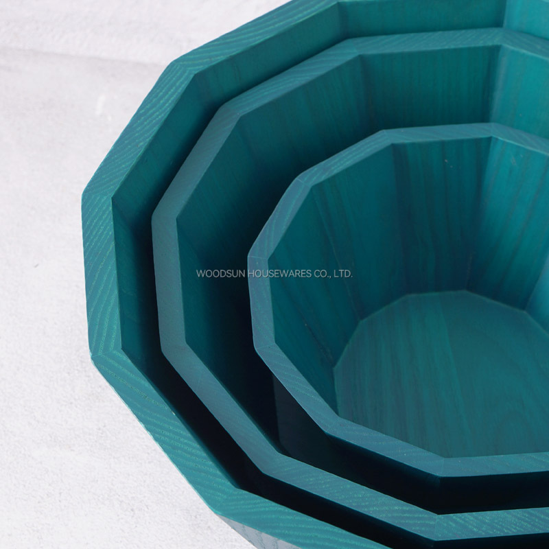 Woodsun Professional Supplier US Ash Wood Plates Food Wooden Serving Bowl