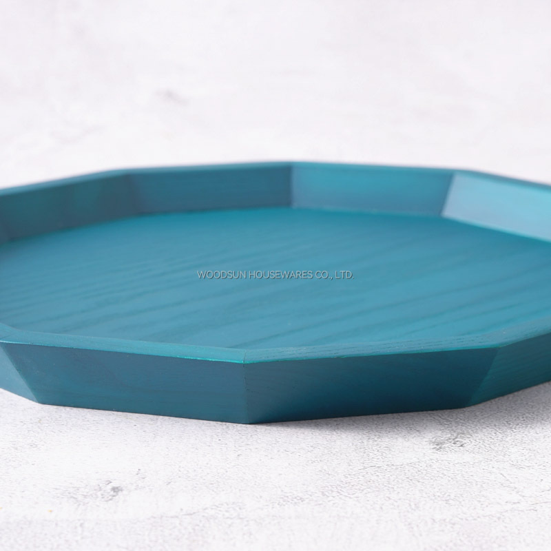 Woodsun Custom Snack Dry Fruit Wooden Plates For Home Serving Plate Party