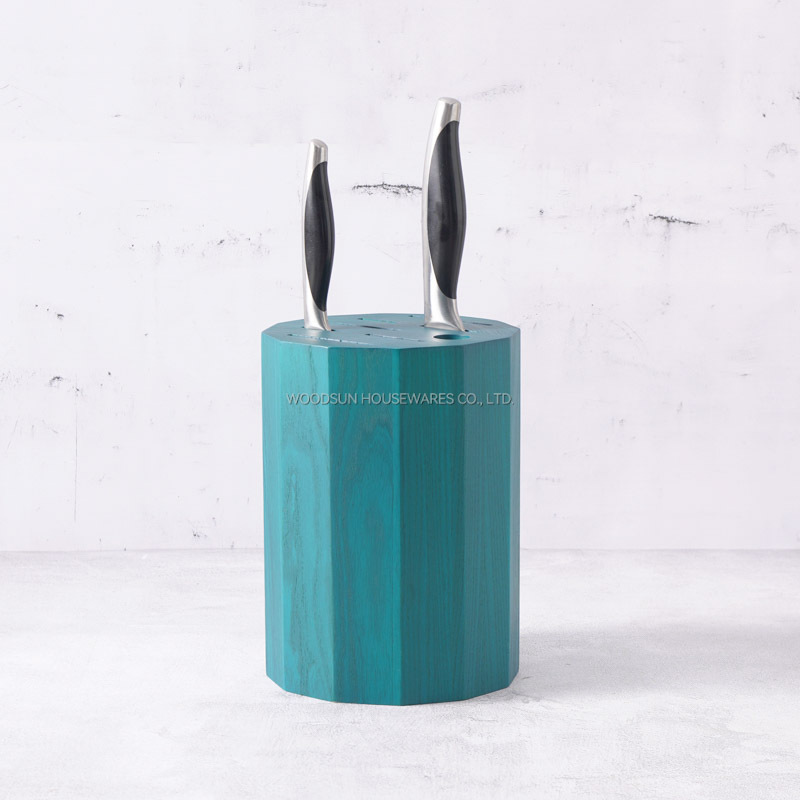 WoodSun Manufacturer Wholesale US Ash Wood Kitchen Chef Knife Block Holder