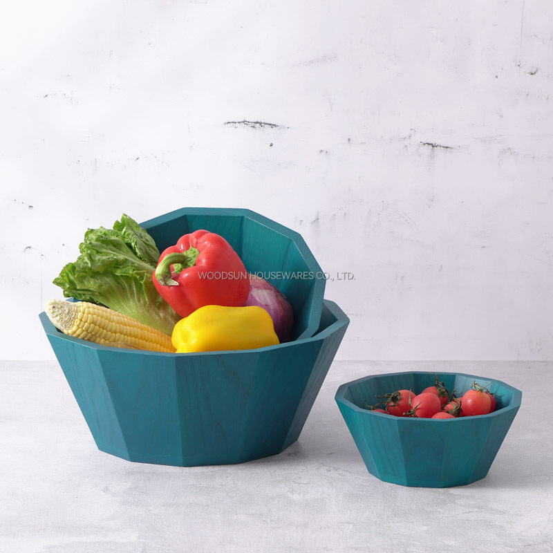 Woodsun Professional Supplier US Ash Wood Plates Food Wooden Serving Bowl